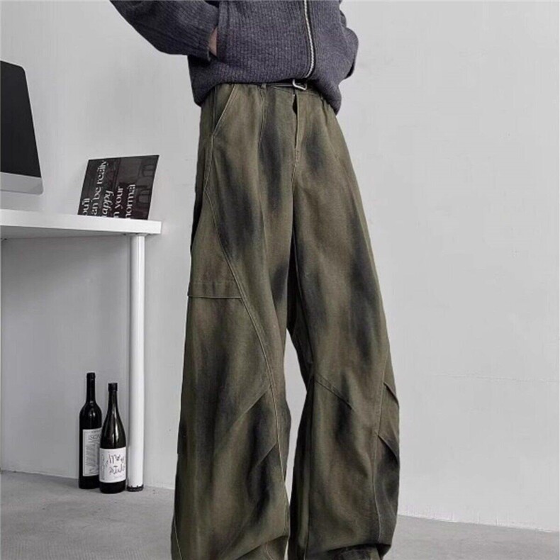 男春秋水洗工装裤男女美拉德复古直筒大口袋阔腿休闲裤KG6618，男装工装外套，星座1116A（原606A-3）