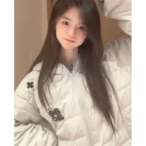 刺绣内胆外套男女棉服情侣连帽冬季宽松短款棉衣羽绒服 MFY170图片
