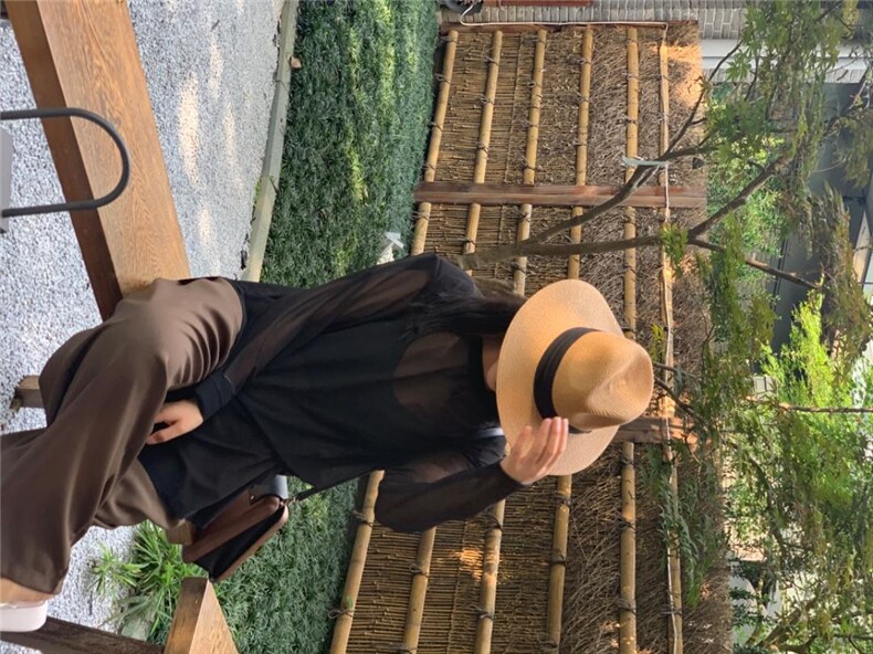 时尚垫肩薄纱防晒，其它，是爱 SHI AN