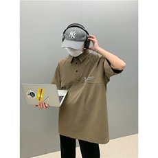 POLO衫男韩版潮流字母高街2026夏季新款ins宽松百搭卫衣WB051-P33，男装Polo衫，星座412