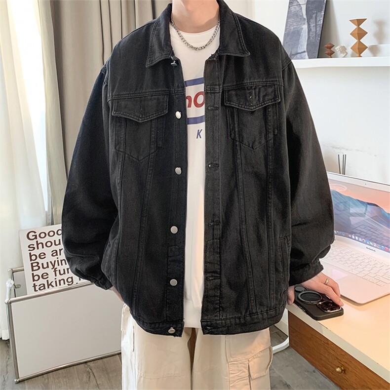 直播品质美式高街扎染印花复古水洗牛仔衣潮流夹克外套NZ03特60,男装夹克,电商A486