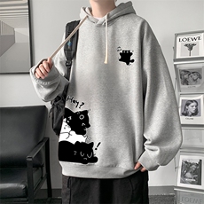 连帽卫衣男大码胖子帽衫大号运动服WY2462-P35，男装卫衣，电商A040