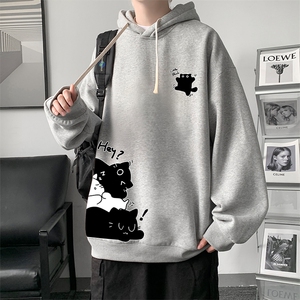 连帽卫衣男大码胖子帽衫大号运动服WY2462-P35图片