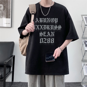 麂皮绒短袖t恤男大码半袖男 JD82307-P25图片