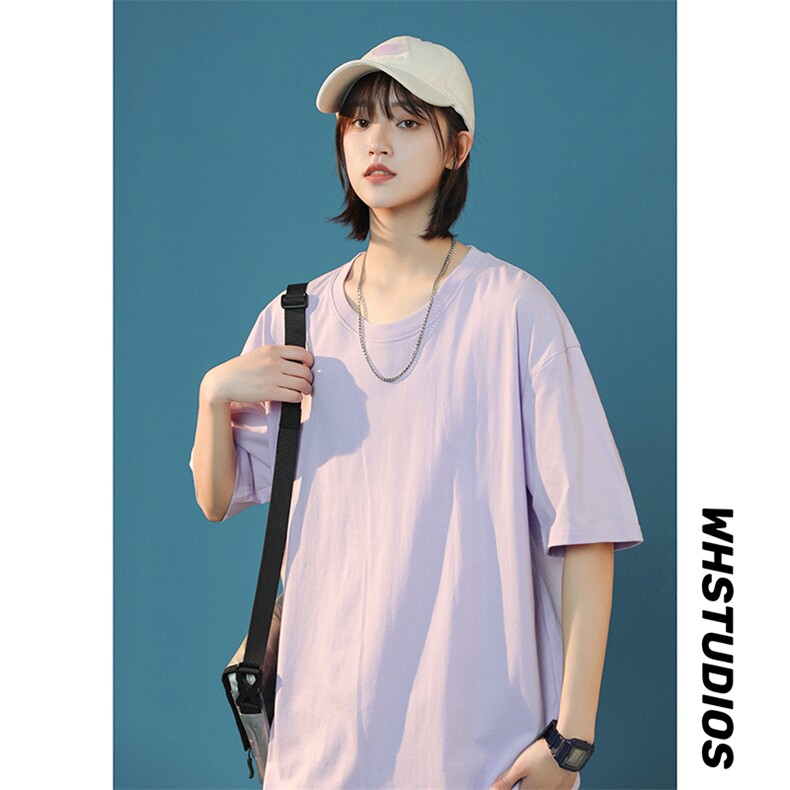 XZ213-19D41-P14控19港风大码水洗纯色圆领短袖T恤，男装T恤，星座213