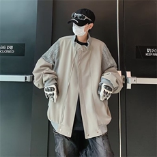 棒球服潮美式复古高街vibe外套男春秋设计感飞行员夹克J59-P65，男装夹克，星座1109-3