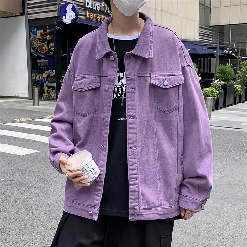 韩版潮百搭休闲学生帅气风衣夹克纯色外套ins港风宽松W1426-P65,男装夹克,星座512-4