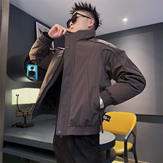 AY130/P178控238冬季社会小伙保暖立领百搭韩系羽绒棉服男深棕首，男装棉衣，星座305B-1