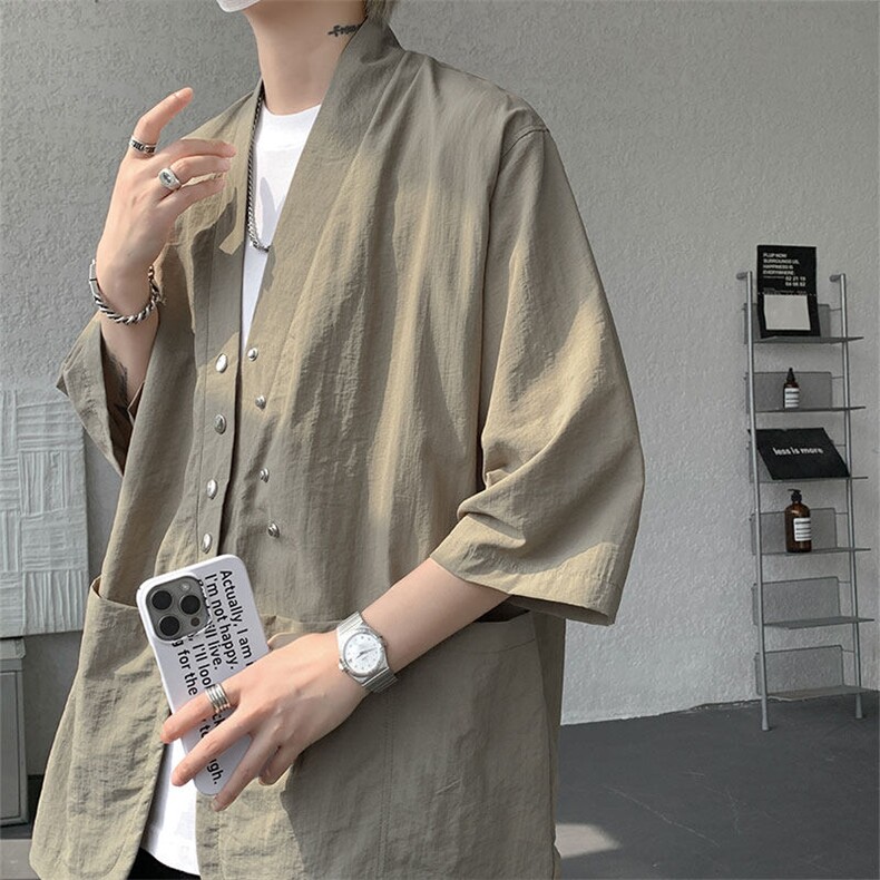 仓库现货CS1139-p48控78新款高品质防晒开衫冰丝凉感大码衬衫,男装防晒衣,电商A059