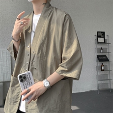 仓库现货CS1139-p48控78新款高品质防晒开衫冰丝凉感大码衬衫，男装防晒衣，电商A059
