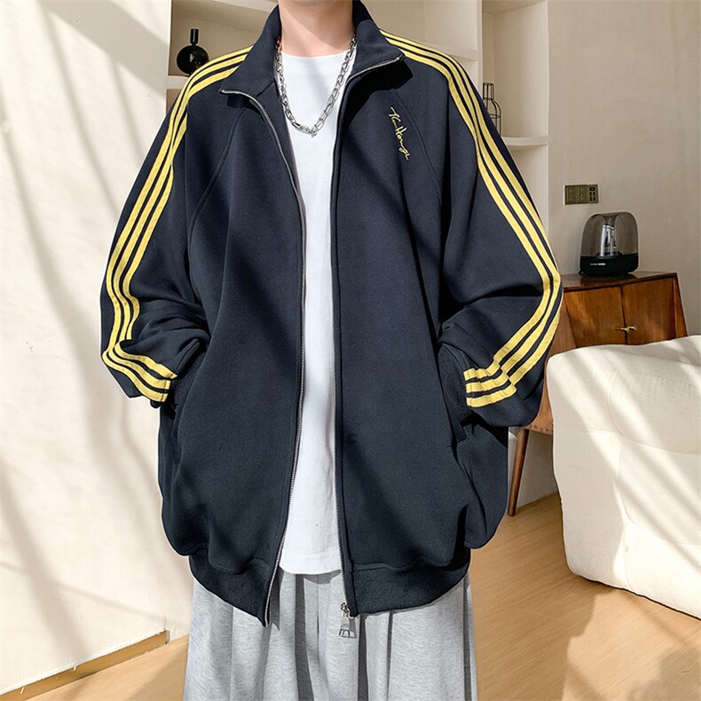 卫衣开衫男女立领外套春秋新款宽松百搭上衣XZ102B-1W2571P65,女装短外套,星座102B-1
