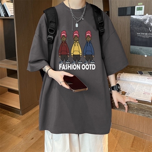 量大优可提供视频2024夏季新美式短袖T恤D223A-T24138-P18图片
