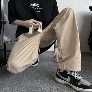 春夏运动休闲裤男直筒垂感ins潮牌港风G16P32图片