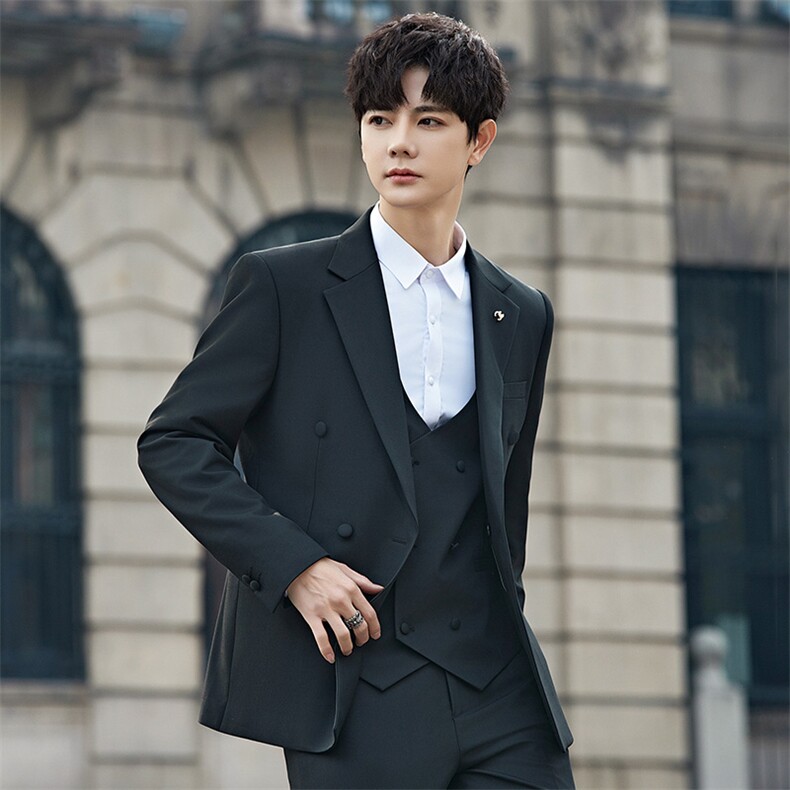 2025春秋男商务正装礼服西服时尚休闲西装两件套A355-XF9001-P240,男装西服,电商A355（原A415）