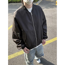 模特-美式高级感飞行员夹克棒球服男9017-P80，男装夹克，电商B380（原B361）
