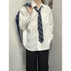 dk制服男打底衫高级感长袖衬衣dk衬衫男潮牌学院风，男装衬衫，星座1007（原301D）
