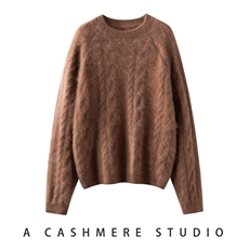 2025年秋季镂空圆领时尚百搭通勤简约休闲，女装羊绒衫，戎叶云台