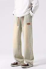 8XL-M特大码牛仔裤男宽松直筒裤子加肥加大码K908P50控68，男装牛仔裤，电商D206-1