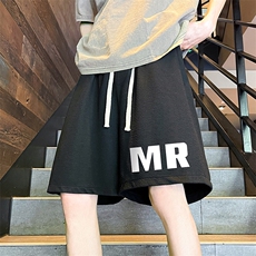 冰丝短裤男士大码宽松休闲五分裤男运动中裤MK37253-P15，男装休闲裤，电商A040