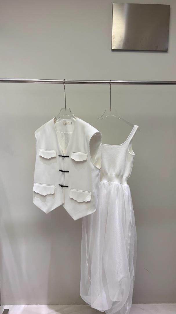 AW欧根纱连衣裙，女装连衣裙，AUDREY WANG