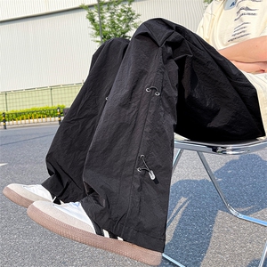 08美式工装速干伞兵裤复古宽松运动裤降落伞裤XZ211-1-K2336-P55图片