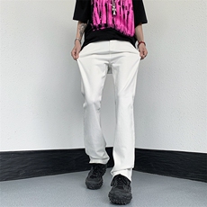 B221美式ins高街暗黑小众修身弹力休闲牛仔裤LK23010-P60控78，男装牛仔裤，电商B221