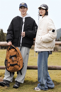 新款冬季棉衣潮牌工装羽绒棉服情侣加厚棉袄外套 A436-5973-P125图片