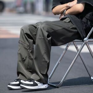 高街工装裤男款潮牌户外机能冲锋裤直筒大码休闲长裤子k03/P50图片