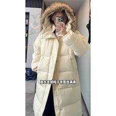 长款棉衣连帽可拆卸毛领保暖棉服过膝外套DZ51215-TP105188，男装棉衣，电商A102