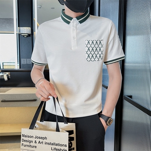 主推款2025夏季T恤翻领Polo衫新款潮流时尚翻领口袋设计T0288-P48图片