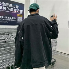 日系ins工装牛仔马甲男秋季潮流百搭袖口可拆卸外套W5394-P60，男装背心/马甲，星座512-2