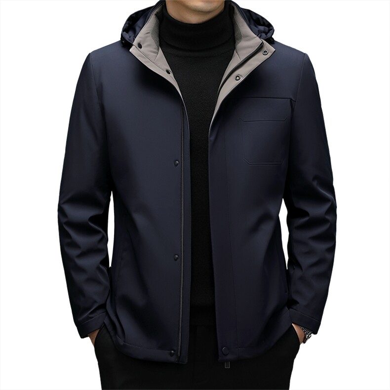 CKE1706钱塘2020-2冬季新款商务休闲厚款中年男士羽绒服P370,男装羽绒服,钱塘207-2