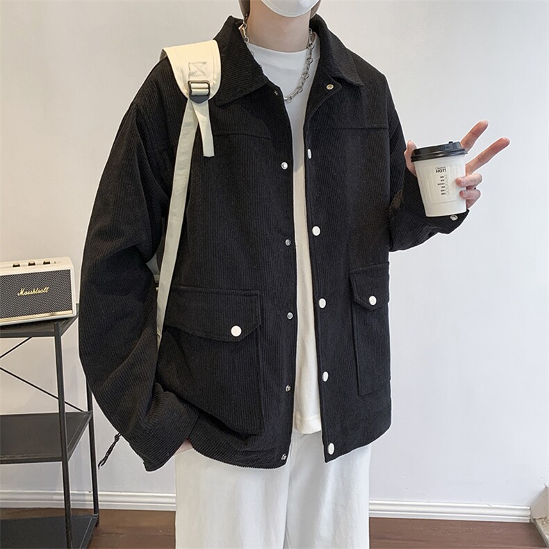 灯芯绒外套男款春秋季新款美式潮衣服工装夹克休闲上衣jk555-P70,男装夹克,星座505-3