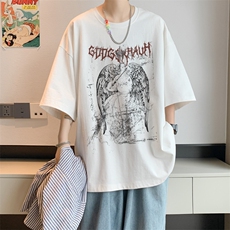 已注册/夏季内景ins韩版情侣短袖T恤男潮宽松大码打底DT00582/P25，男装T恤，电商B316