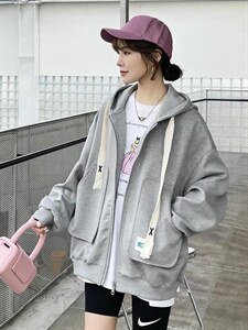 春季新款 印花连帽衫图片