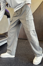 2025新款秋季工装裤子男宽松直筒美式休闲弯刀裤A313-256002-P65，男装工装外套，电商A313