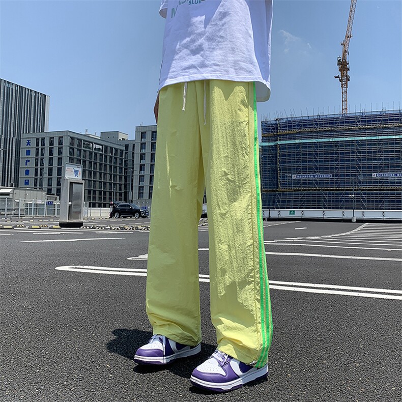 直筒长裤潮时尚潮牌青春流行百搭运动裤宽松型休闲裤夏季,男装休闲裤,星座716-2