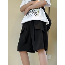 2024夏季短裤男休闲中裤纯色薄款潮流简约学生百搭DK1023-P33，男装休闲裤，星座1109-3