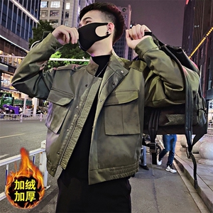 JK21R/P128控168 春季工装机能风大口袋潮流夹克外套男军绿首1，男装夹克，星座305B