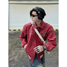 皮机车外套男潮高级感美式飞行夹克短款翻领皮衣JK3612-P75，男装皮衣，星座310A-4