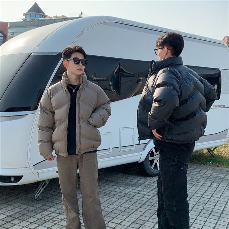 加绒加厚冬款男立领棉衣保暖面包服棉袄外套MA227P98,男装棉衣,星座1013-1