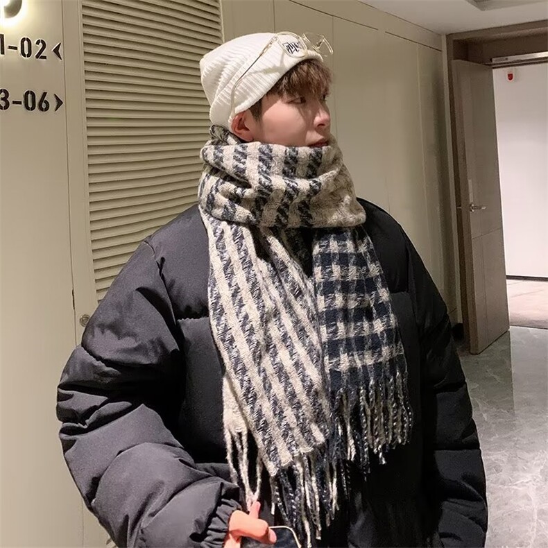千鸟格围巾WJ06P32,饰品围巾,星座1116-2