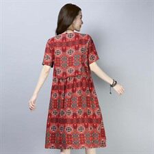 连衣裙2021年夏季修身显瘦花色显瘦潮流气质韩版，女装连衣裙，小林双子