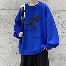 华夫格卫衣圆领卫衣男大码长袖t恤男外套HW76279-P30，男装卫衣，电商A040