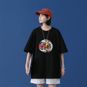 T1548P25蒙马特女模夏季短袖男女潮流宽松百搭纯棉打底衫宽松T恤图片