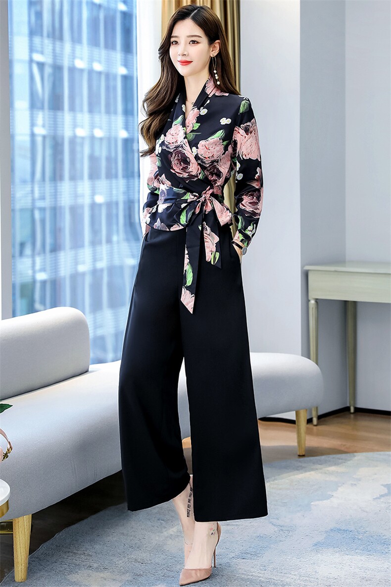 花色半身裙套装女2025夏季新款轻熟洋气气质两件套包臀天丝连衣裙,女装套装/套裙,天丝秀