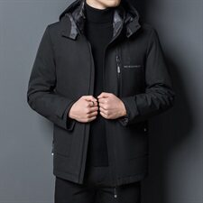 X20219钱塘2020-1冬季男士羽绒服连帽高端90白鹅绒P300，男装羽绒服，钱塘207-1