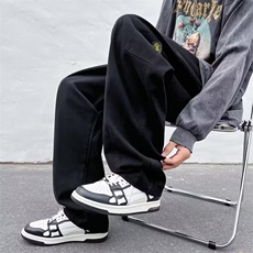 日系垂感工装裤男士ins潮牌春秋款宽松运动休闲裤子长裤D1034/P40，男装工装外套，星座506