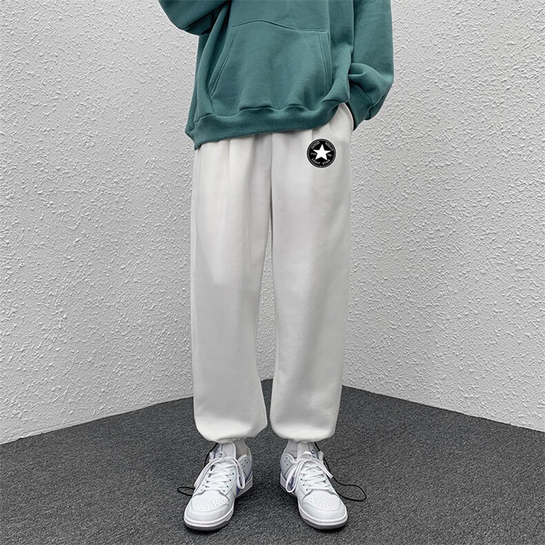 K13008-P35加绒-P45可束脚加厚加绒运动裤男大码宽松直筒卫裤男,男装休闲裤,电商A040