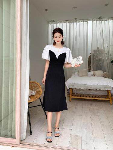 超美韩范连衣裙，女装连衣裙，贻思茗